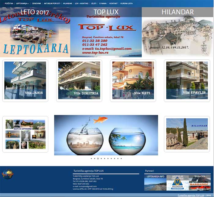 WorPpress site for Travel agency